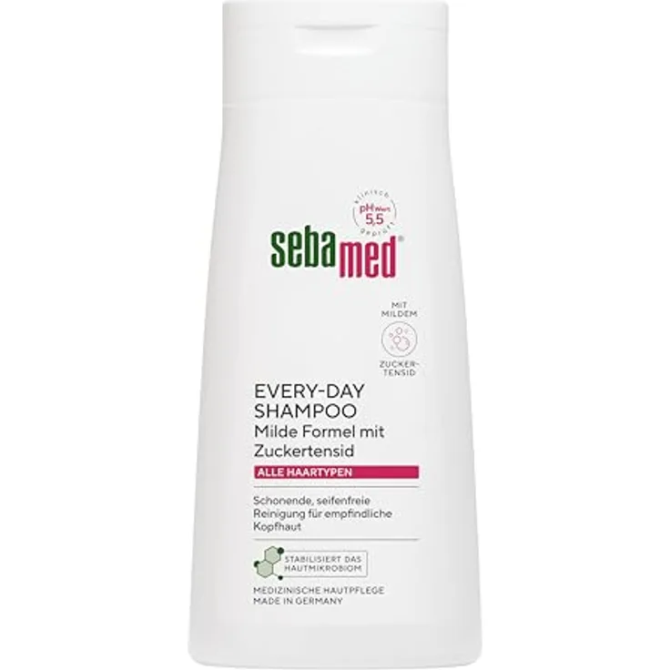 Sebamed Every-Day Shampoo 400 ml, seifenfreies Haarshampoo für empfindliche Kopfhaut, pH 5,5, für alle Haartypen geeignet