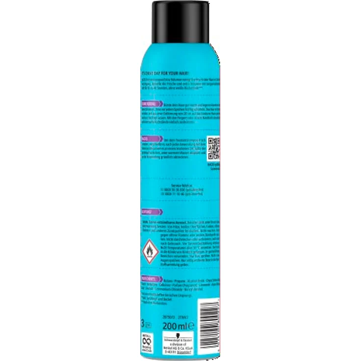 got2b Trockenshampoo Trockenwäsche Extra Volumen (200 ml), Dry Shampoo mit Sofort-Frische-Effekt & Volumen-Boost, Trockenshampoo ohne Rückstände, mit bis zu 48 h Duft – Bild 3