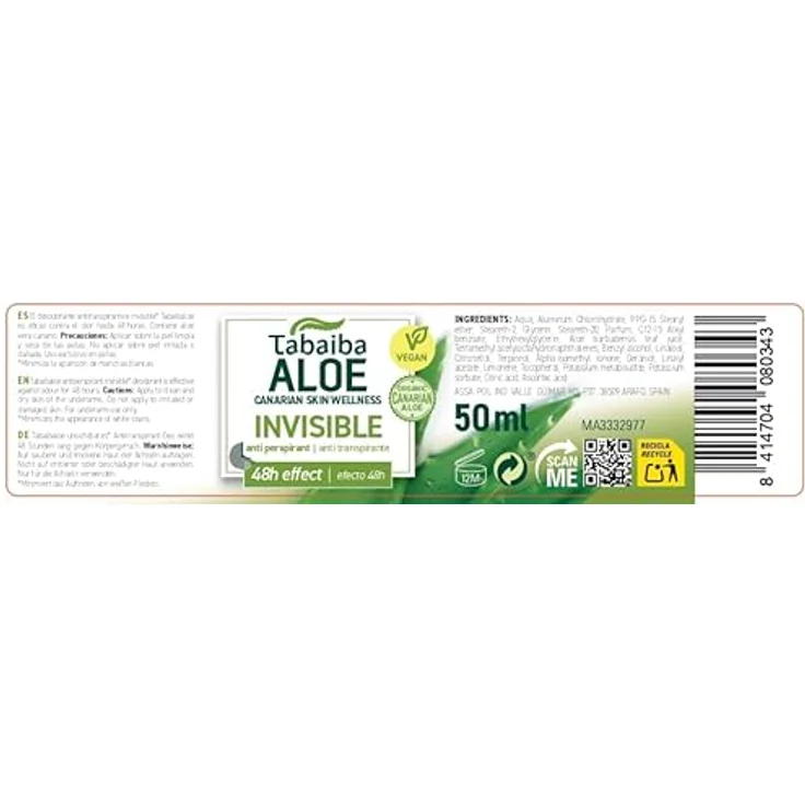 Tabaibaloe Aloe Vera Antitranspirant DEO Roller, 50ml - sanfte Pflege für optimale Frische – Bild 3