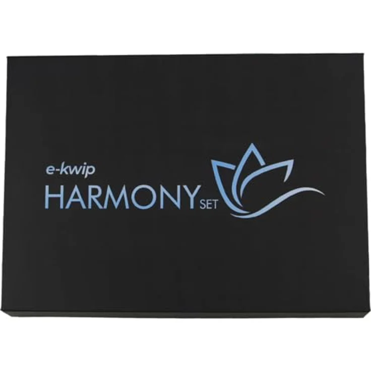 E-kwip Harmony Set, Haarschere aus Japanstahl mit ergonomischem Griff, 14.61 cm, schwarze Titanbeschichtung – Bild 2