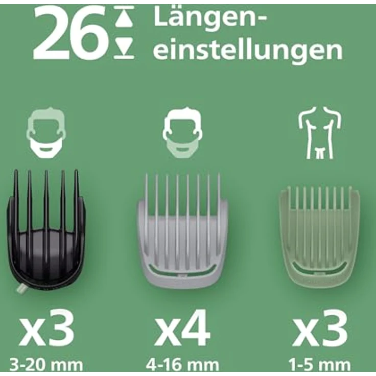 Philips Multigroom Serie 7000, 19 in 1 Bartpflege Trimmer, grau – Bild 3