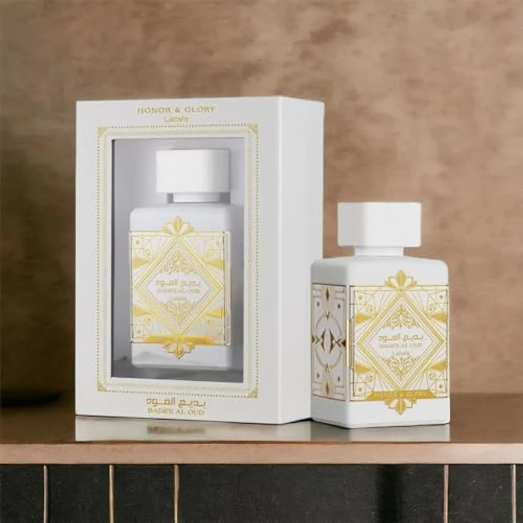 Lattafa Badee Al Oud Honor & Glory Eau de Parfum Nicho Dubai, 100 ml - Damenduft mit exotischen Duftnoten von Ananas und Crème Brulée – Bild 2