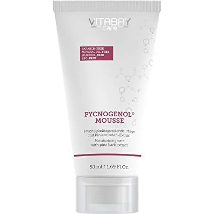 Vitabay Pycnogenol Mousse 50 ml • Mit OPC aus Pinienrinden Extrakt • Fördert Wundheilung • Wirkt gegen Narbenbildung