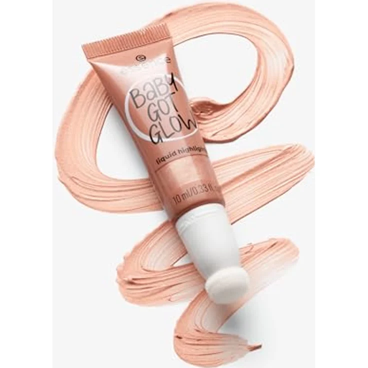 essence cosmetics BABY GOT GLOW liquid highlighter, Nr. 30 Gold, definierend, Expressergebnis, glänzend, vegan, ölfrei, ohne Parabene, ohne Mikroplastikpartikel 10ml – Bild 3