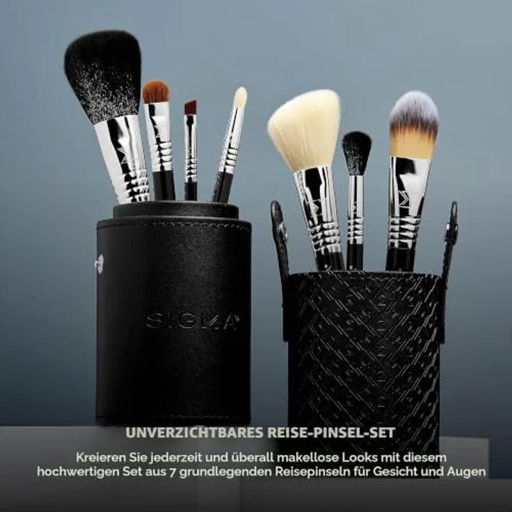 Sigma Beauty Travel Kit Make Me Classy, Pinselset mit 7 handlichen Pinseln und praktischem Behälter – Bild 2