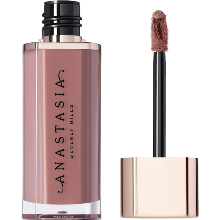 Anastasia Beverly Hills Lip Velvet Lipgloss, hochpigmentiertes Lippenmousse mit True-Matte-Finish und Cushion-Effekt, 3,5 g, Pale Mauve