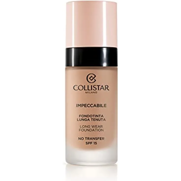 Collistar Impeccabile Foundation mit langem Halt, No transfer, sofortige Feuchtigkeitsversorgung, natürliches mattes Finish bis zu 12 h, fühlt sich an wie eine zweite Haut, variable Deckkraft, 30 ml