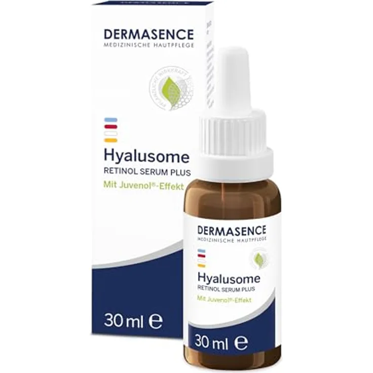 DERMASENCE Hyalusome Retinol Serum plus, 30 ml, Zellstimulierend, Hautglättend und Hautschützend
