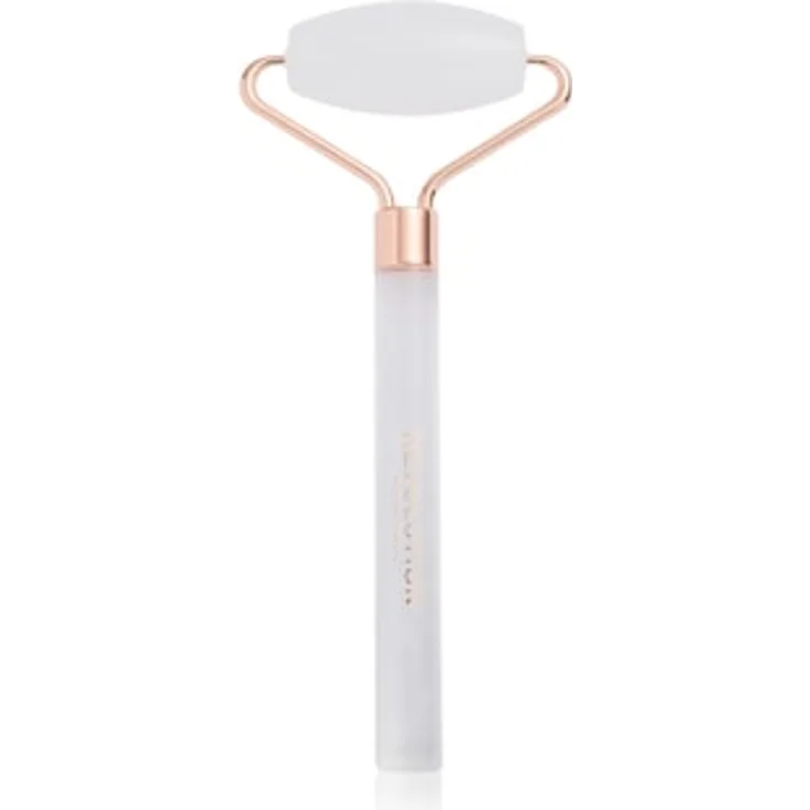 REVOLUTION SKINCARE Clear Quartz Facial Roller, Gesichtsroller aus echtem klarem Quarz zur Förderung der Durchblutung und Unterstützung der Serumaufnahme
