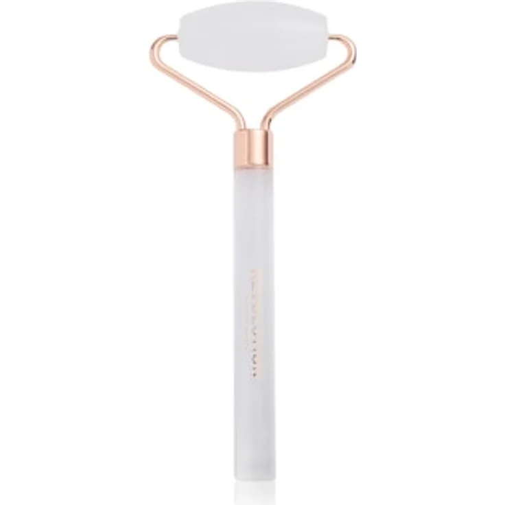 REVOLUTION SKINCARE Clear Quartz Facial Roller, Gesichtsroller aus echtem klarem Quarz zur Förderung der Durchblutung und Unterstützung der Serumaufnahme
