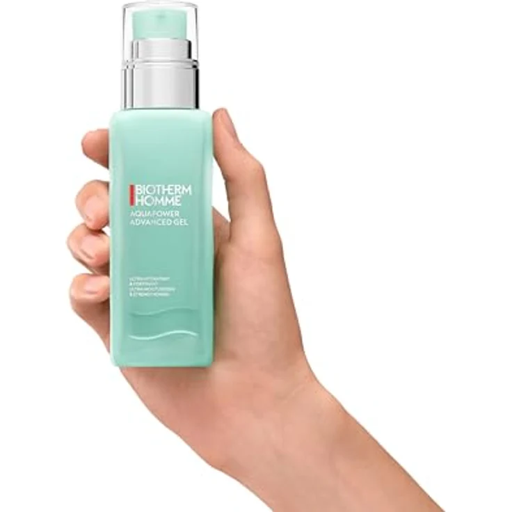 Biotherm Homme Aquapower Advanced Gel, erfrischendes Gesichtsgel mit Biotech Plankton und Vitamin B3, 75 ml, für vitalisierte Haut – Bild 3