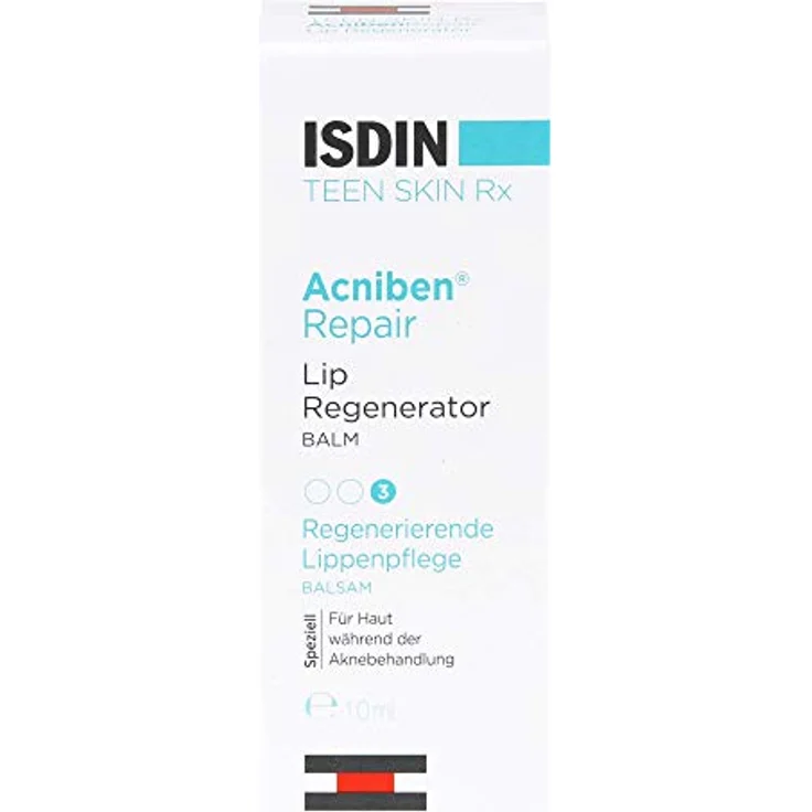 ISDIN Acniben Repair Lippenbalsam, 10ml, intensive Lippenpflege für beanspruchte Lippen – Bild 1