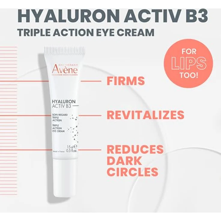 Hyaluron Activ B3 Augenpflege mit dreifacher Korrektur 15 ml Sahne – Bild 3