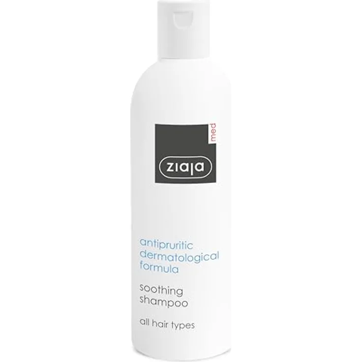 Ziaja ZIAJA MED Dermatologisches Anti-Juckreiz-Shampoo mit Aloe, beruhigende Formel für alle Haartypen, 300 ml