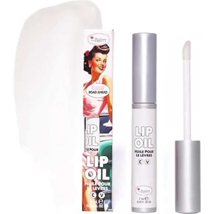 theBalm Lip Oil Lippenöl, Farbton Clear Roads Ahead, 7 ml, vegan, glanzgebend, feuchtigkeitsspendend – Bild 2
