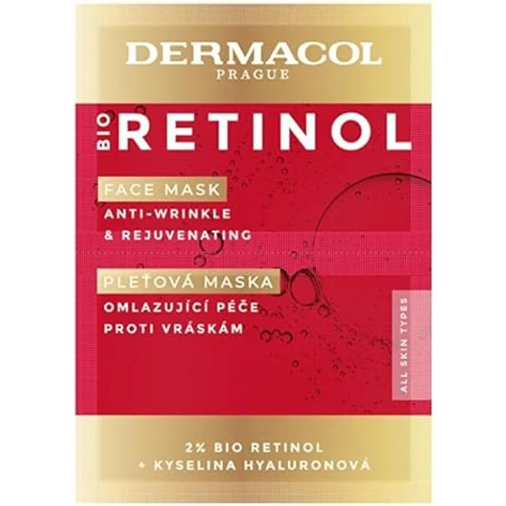 Dermacol Spa-Masken und Anti-Stress-Masken - Bio Retinol (Face Mask) 2 x 8 ml, Hautschutzprodukte für Damen
