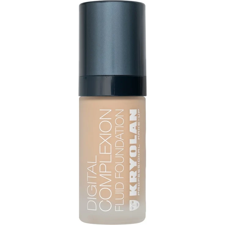 Kryolan Digital Complexion Fluid Foundation 30 ml O 15, Airbrush-Effekt mit feuchtigkeitsspendenden Inhaltsstoffen für ölige und Mischhaut