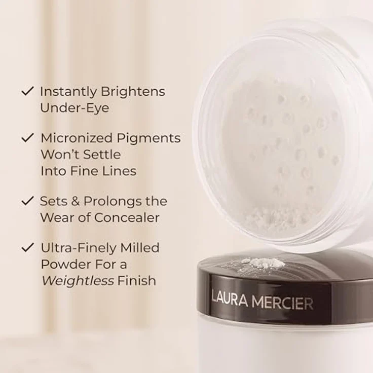 Laura Mercier Secret Brightening Powder For Under Eyes Fixierpuder, 02, 30 g, langanhaltendes Fixierpuder – Bild 5