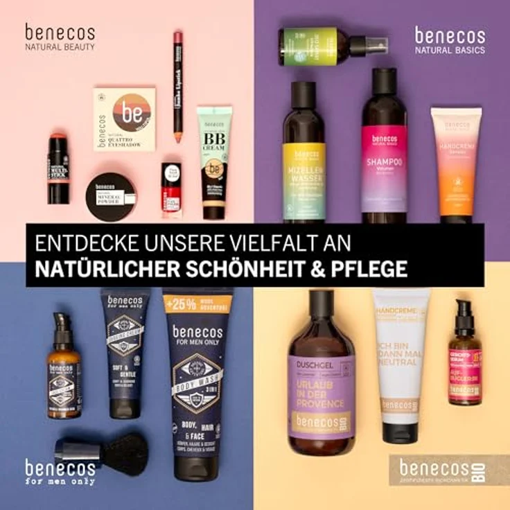 benecos Gin Duschgel 2in1 für Haut und Haar, 500 ml mit Bio-Gin und Bio-Apfelsaft – Bild 7