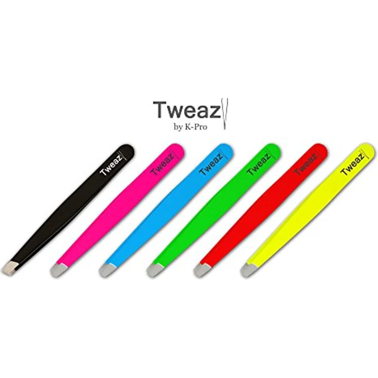 K-Pro TWEAZY Haar Pinzette zum Augenbrauen zupfen Erste Hilfe (Neon Grün) – Bild 4