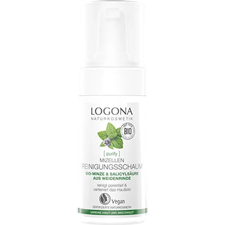 Logona Klärender Reinigungsschaum 100 ml, für Damen und Herren – Bild 2