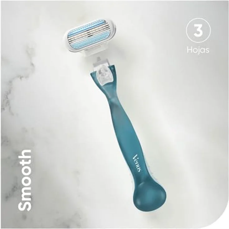 Gillette Venus Smooth Rasierer Handstück + 6 Rasierklingen – Bild 2
