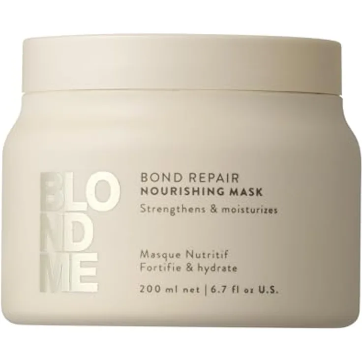 Schwarzkopf Professional BLONDME Bond Repair Nourishing Mask Haarmaske Glättend, Hydratisierend Und Weichmachend 200 ml, für Blondes Haar