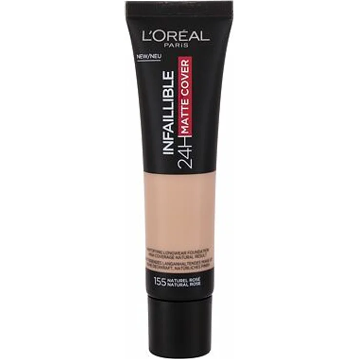 L'Oréal Paris Infaillible 24H Matte Cover Foundation 30 ml Nr. 155 - Naturel Rose – Bild 1