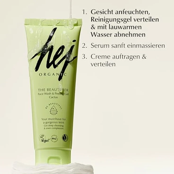 Hej Organic The Beautifier Cactus Gesichtspeeling 125 ml – Bild 6