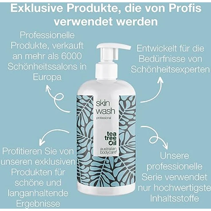 Australian Bodycare Skin Wash Professional 500 ml - Teebaumöl Duschgel - Ideal bei unreiner Haut, Pickeln, vor Haarentfernung – Bild 3