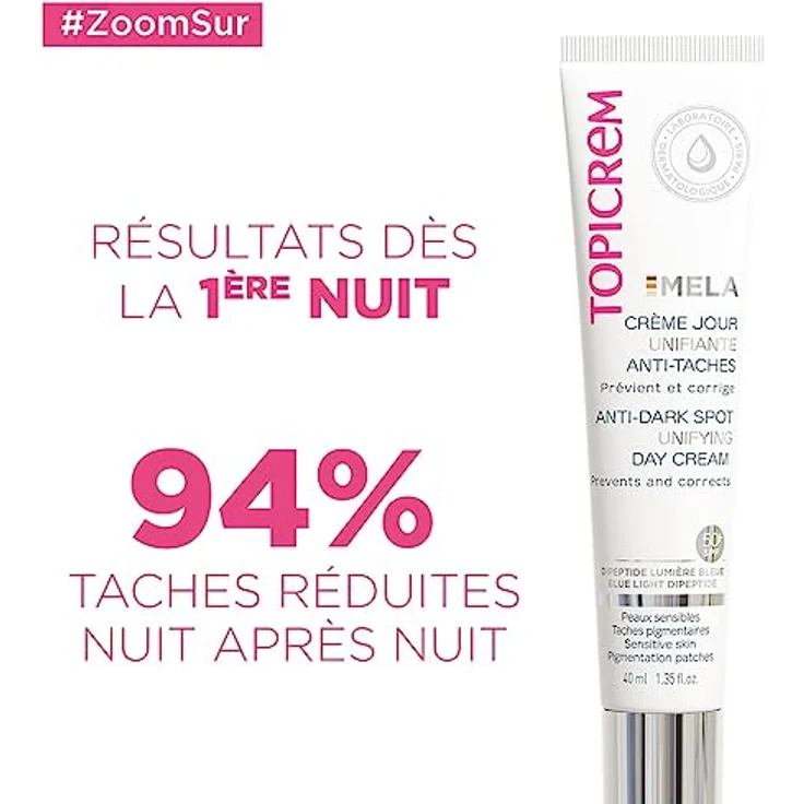 TOPICREM Mela Anti-Dark Spot Day Cream SPF50+ 40 ml, Gesichtscreme – Bild 4