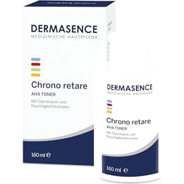 DERMASENCE Chrono retare AHA Toner, 160 ml - Aktivierendes Gesichtswasser mit Fruchtsäure, feuchtigkeitsspendend