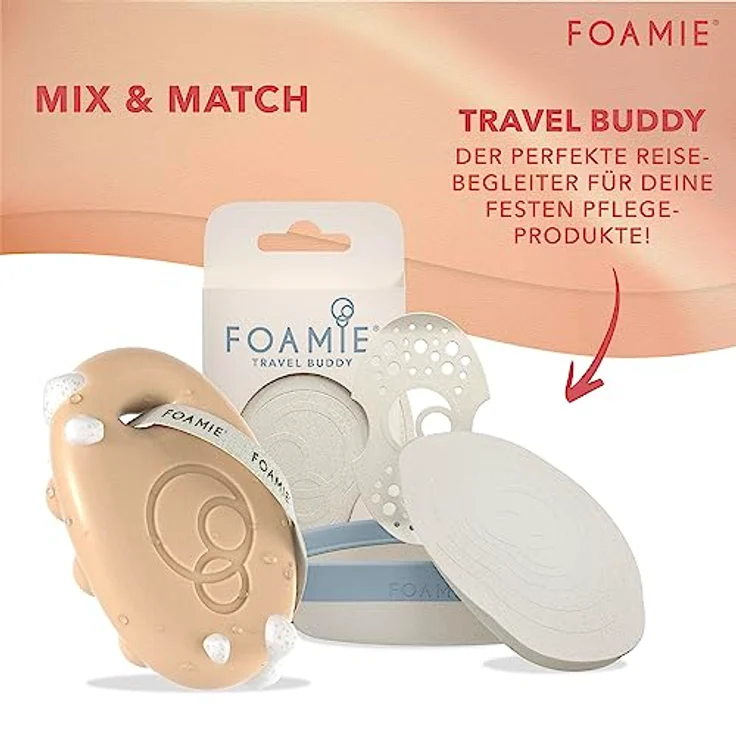 Foamie Festes Duschgel mit Papaya & Hafermilch, Duschpflege Massage-Effekt für eine Intensive Pflege, Feste Dusche 100% Vegan, Plastikfrei, Silikonfrei, 80g – Bild 6