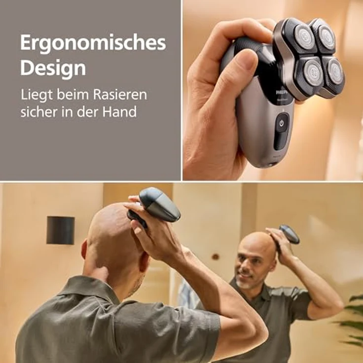 PHILIPS Head Shaver Pro Series 7000, Glatzenrasierer mit 360°-Scherkopf, ComfortCut-Klingen, wasserdicht, Modell HS7980/15 – Bild 5