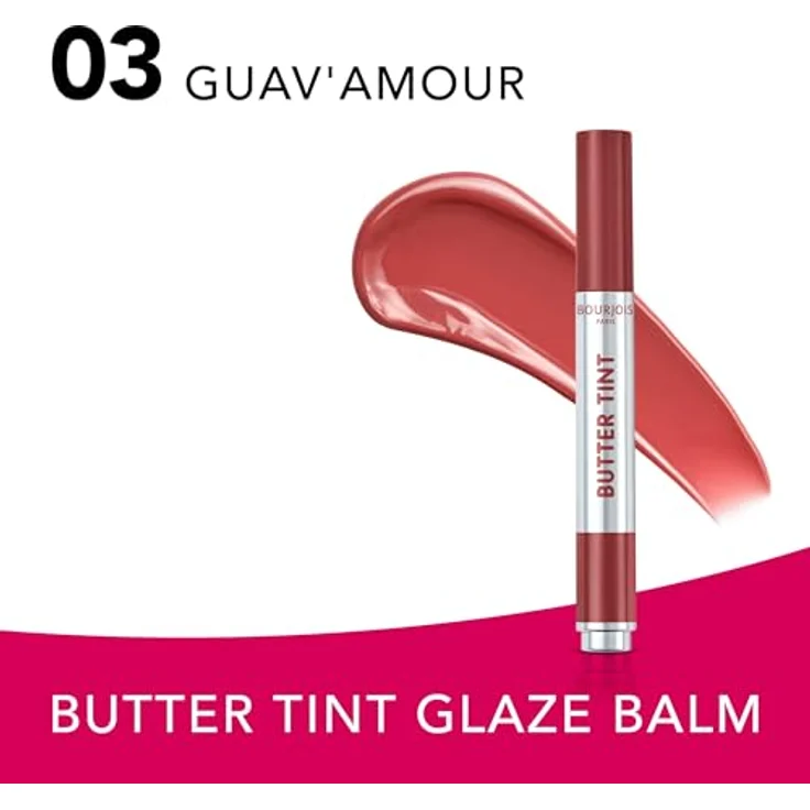 Bourjois Guav'Amour Butter Tint Lip Glaze 03, pflegender Lippenbalsam mit Sheabutter, 2 g – Bild 3