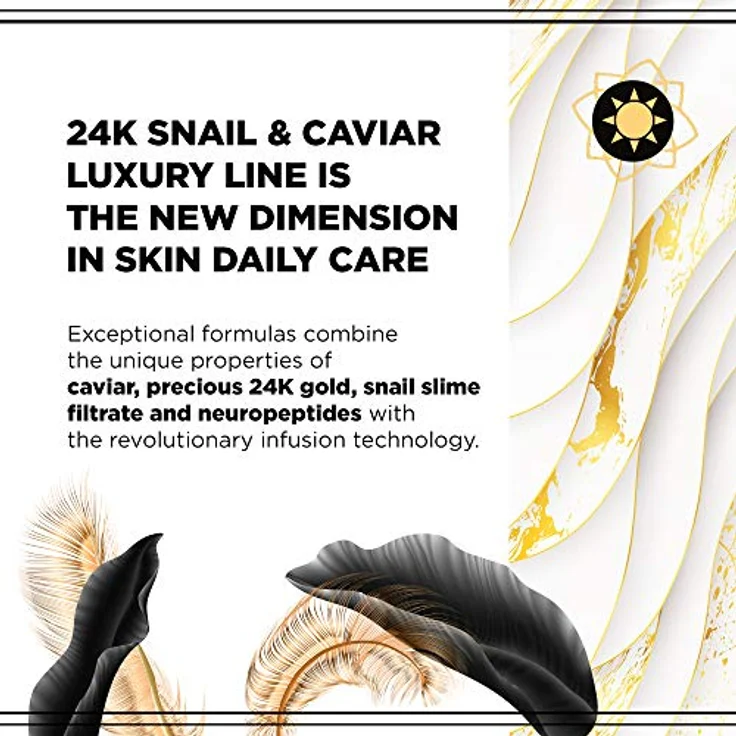 Eveline 24k Snail & Caviar Anti-wrinkle Cream Nährcreme mit Schneckenextrakt 50 ml – Bild 3