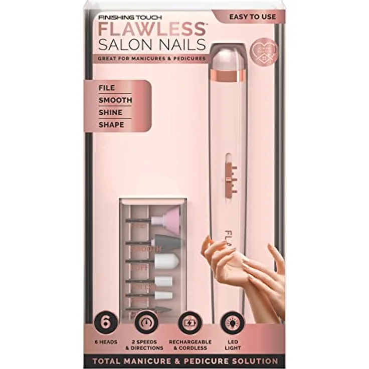 Flawless Nagelpflegegerät, elektrische Nagelfeile für Maniküre und Pediküre