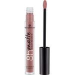 essence 8h matte liquid lipstick, Nr. 02, Braun, langanhaltend, mattierend, schnelltrocknend, matt, vegan, wasserfest, ölfrei, ohne Alkohol, 1er Pack (2.5ml)