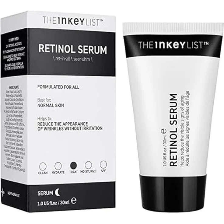 The INKEY List 1% Retinol Serum bekämpft Falten und Zeichen der Hautalterung 30ml, Hauterneuerung und Hautklarheit fördernd – Bild 2