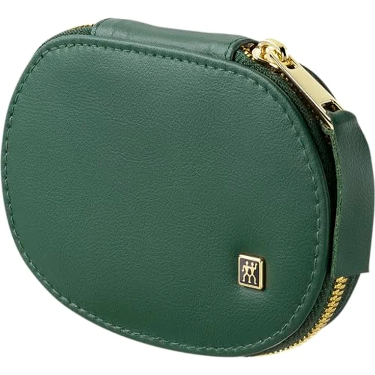 ZWILLING Maniküre Pediküre Set 3tlg., Kombi-Nagelschere, veganes Apfelleder-Etui, grün, rostfreier Edelstahl mit goldener PVD-Beschichtung – Bild 3