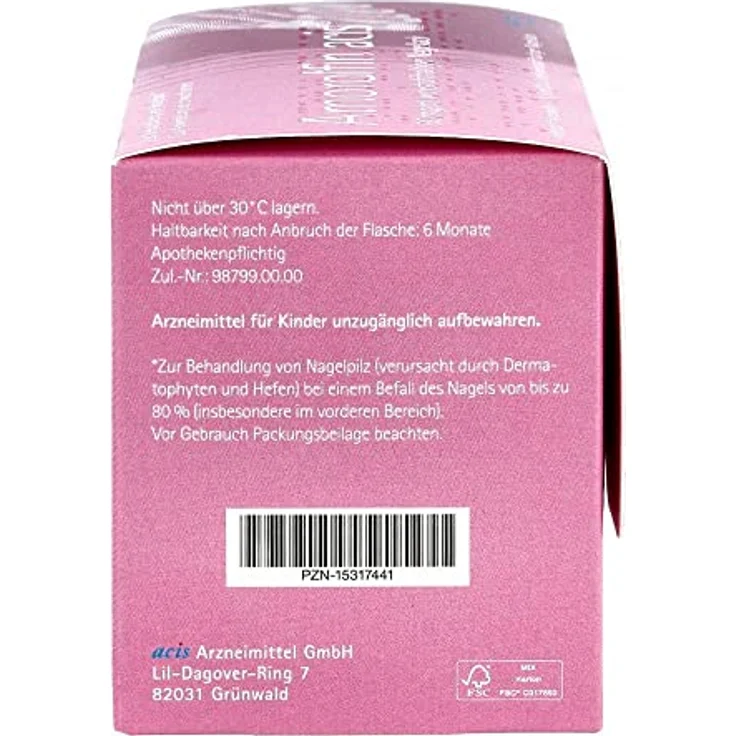 AMOROLFIN acis 50 mg/ml wirkstoffhalt.Nagellack 6 ml – Bild 3