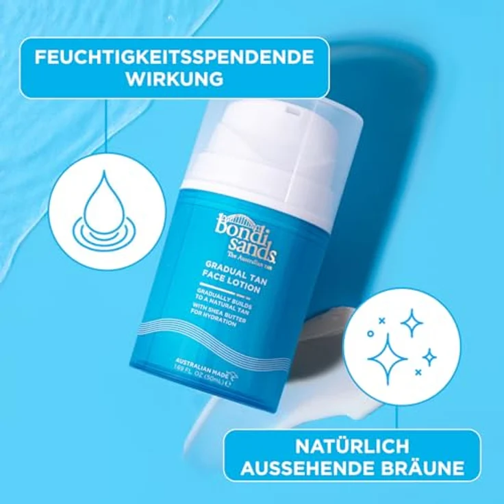 Bondi Sands Gradual Tan Face Lotion, 50 ml, feuchtigkeitsspendende Gesichtscreme für allmähliche Bräunung, vegan, dermatologisch getestet – Bild 4