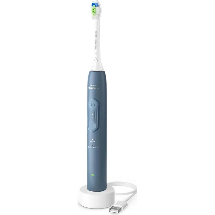 Philips Sonicare 4100 HX4041/48, Elektrische Zahnbürste mit 5x Plaque-Entfernung, wiederaufladbar