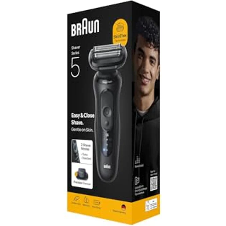 Braun Series 5, Elektrorasierer mit Präzisionstrimmer, wasserfest und automatische Spannungsanpassung, inkl. Reiseetui – Bild 8