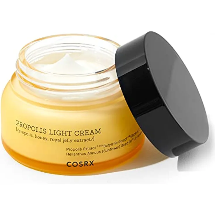 COSRX Full Fit Propolis Light Cream, Propolis 64.5%, feuchtigkeitsspendende Gesichtscreme für Tag und Nacht, Korean Skincare, 2.19 Fl.oz / 65ml