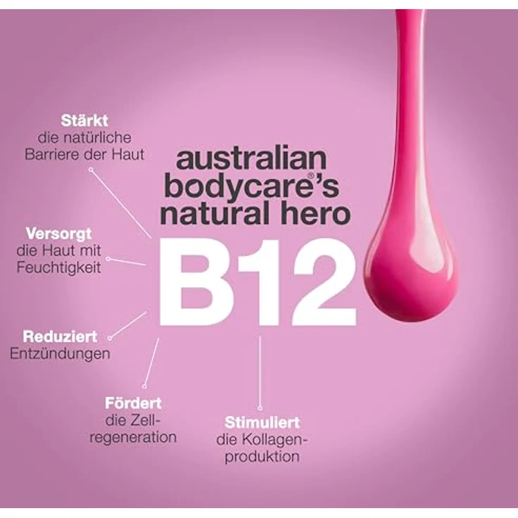 Australian Bodycare B12 revitalisierende Bodymilch, 200 ml, feuchtigkeitsspendend, intensiv pflegend, für Damen – Bild 6