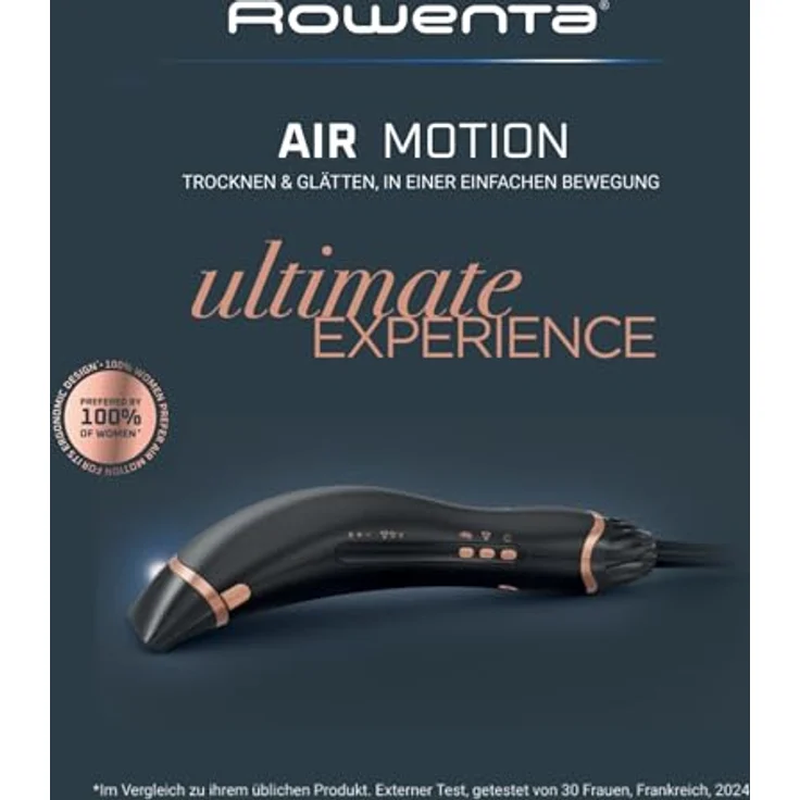 Rowenta Air Motion CF8C20E0, Haartrockner mit ergonomischem Design, Hochgeschwindigkeitsmotor und Coanda-Effekt für weniger Frizz – Bild 8