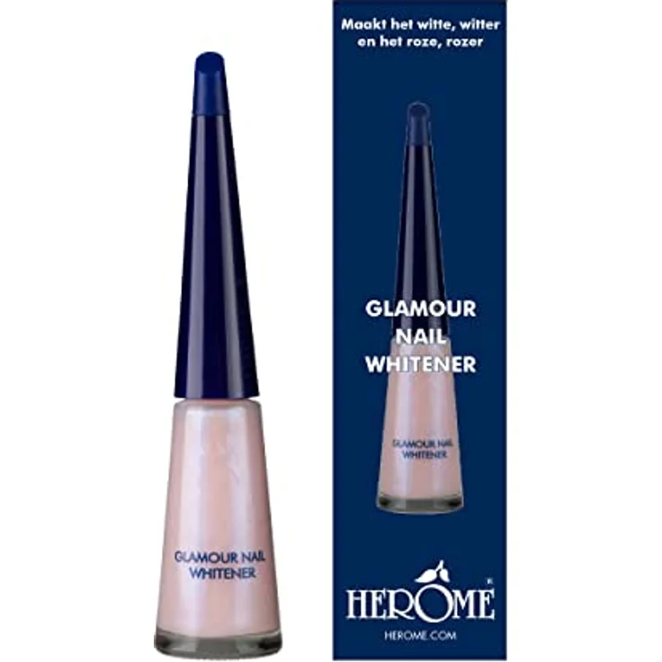 Herome Glamour Nagel Aufheller (Glamour Nail Whitener) - Whitening Nagellack - Einen Herrlichen, Zart-Rosa Perlmuttglanz und Weißere Nagelränder - 10ml. – Bild 1