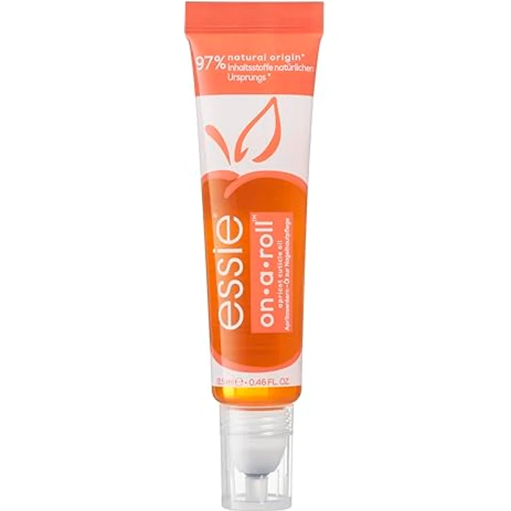 essie Nagelöl on a roll apricot nail & cuticle oil Doppelpack, 2 x 13,5 ml - Pflege und Stärkung der Nagelhaut mit praktischem Roll-on – Bild 2