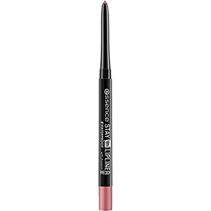 essence STAY 8h WATERPROOF LIPLINER, Lip Pencil, Lippenkonturenstift, maskenfest, kussecht, Nr. 03 unforgettable, rot, farbintensiv, matt, vegan, wasserfest, Mikroplastik Partikel frei (0,28g)